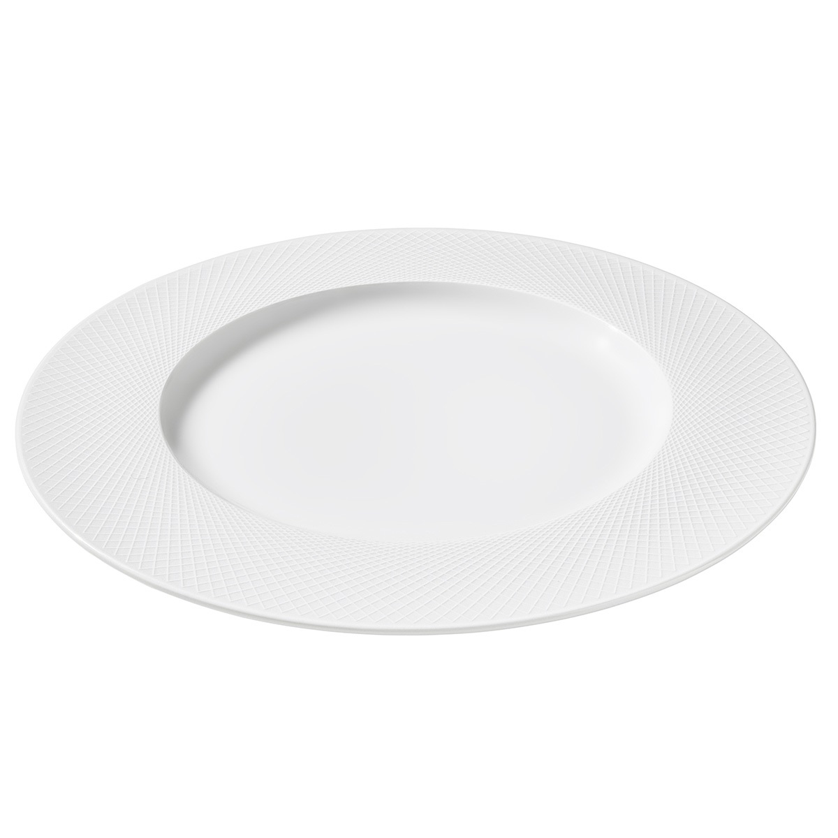 Degrenne Collezione Graphique Blanc Classique White Piatto di presentazione rotondo 32,5 cm